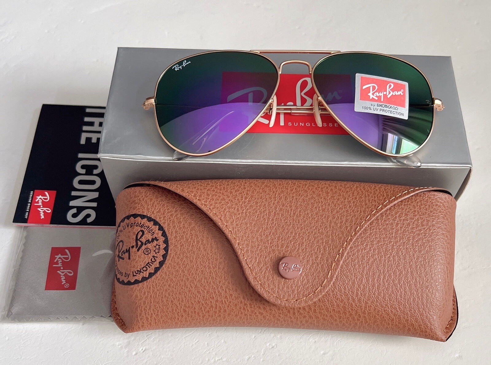 Ray-Ban RayBan RB3025 Women Aviator Sunglasses Mirror Flash Lens 58mm 🇺🇸