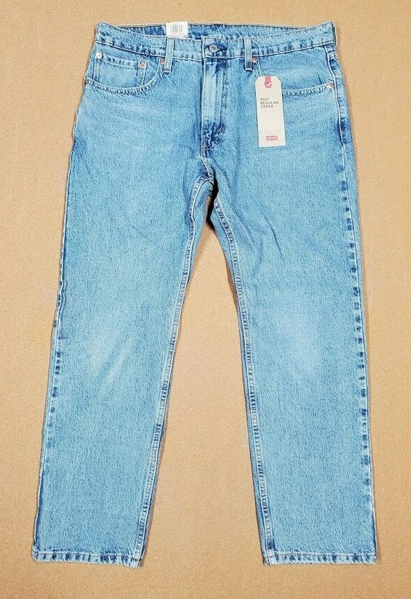 NEW LEVIS MENS 502 REGULAR TAPER DENIM STRETCH BLUE JEANS 295070249 MANY SIZES