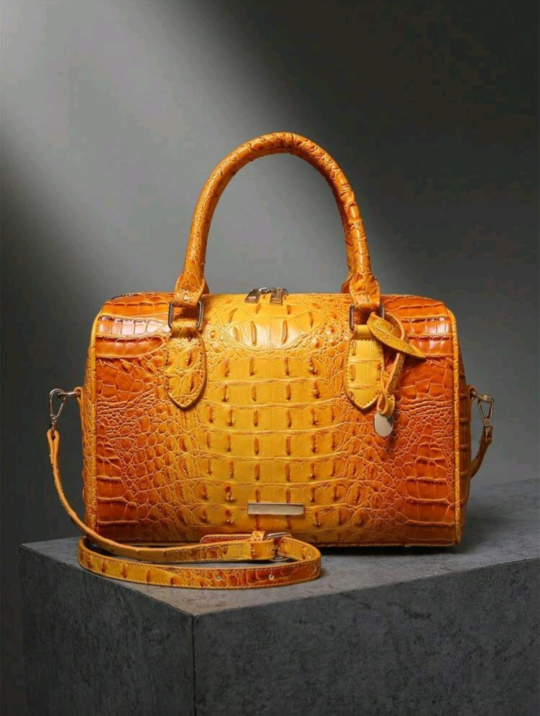 Luxury Crocodile Pattern handbag women classic Boston and Shoulder bag