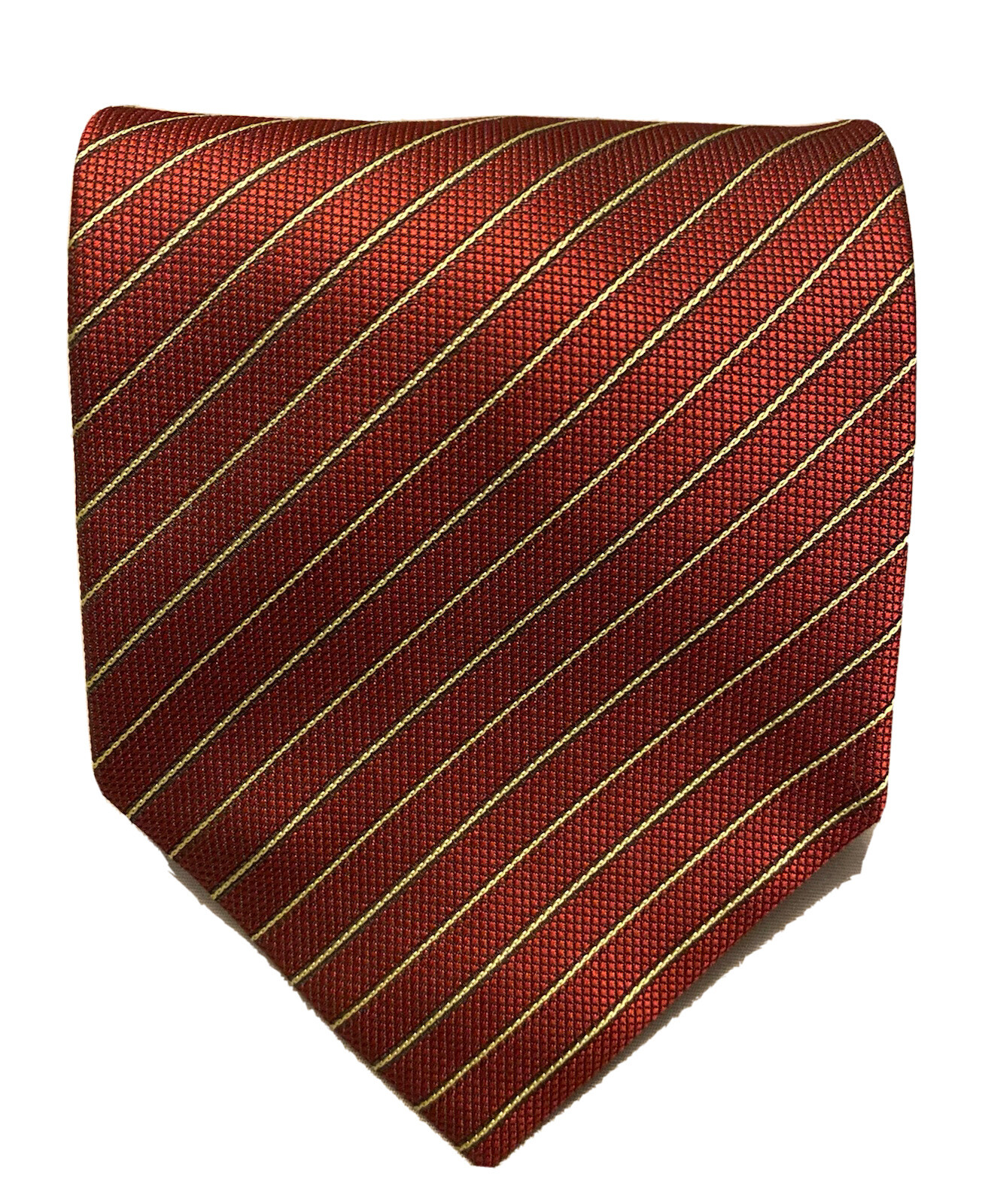 RED STRIPED tie UOMO VENETTO Excellent Condition Made in Italy NICE TIES