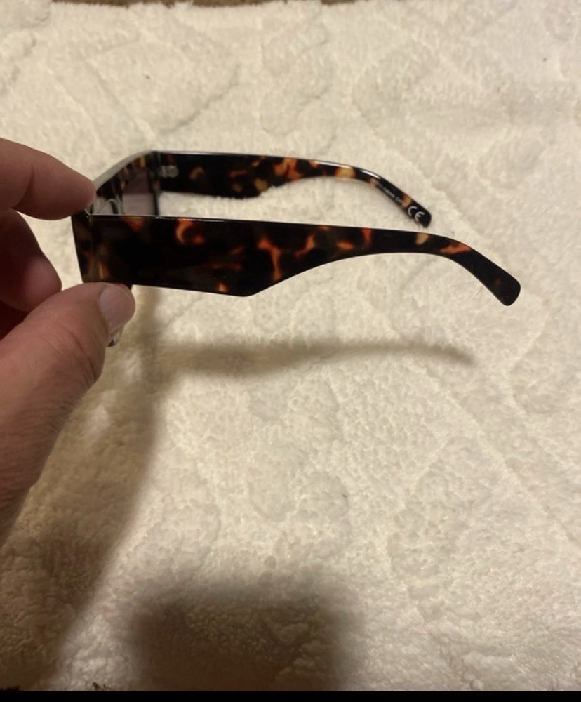 Women’s Oversized Square Tortoise Shell Sunglasses Brown Gradient Tinted Lenses