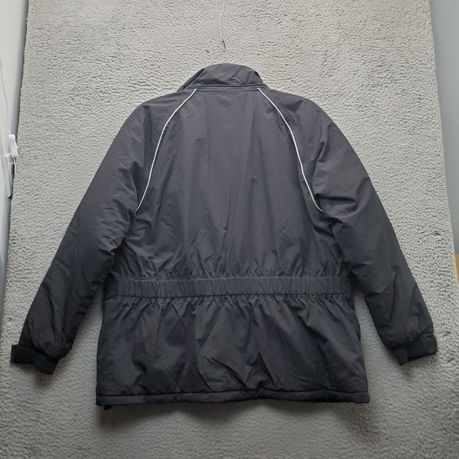 Celsius Cold-Weather Jacket Men L Black Fleece Lined Elastic Back Utility Pocket