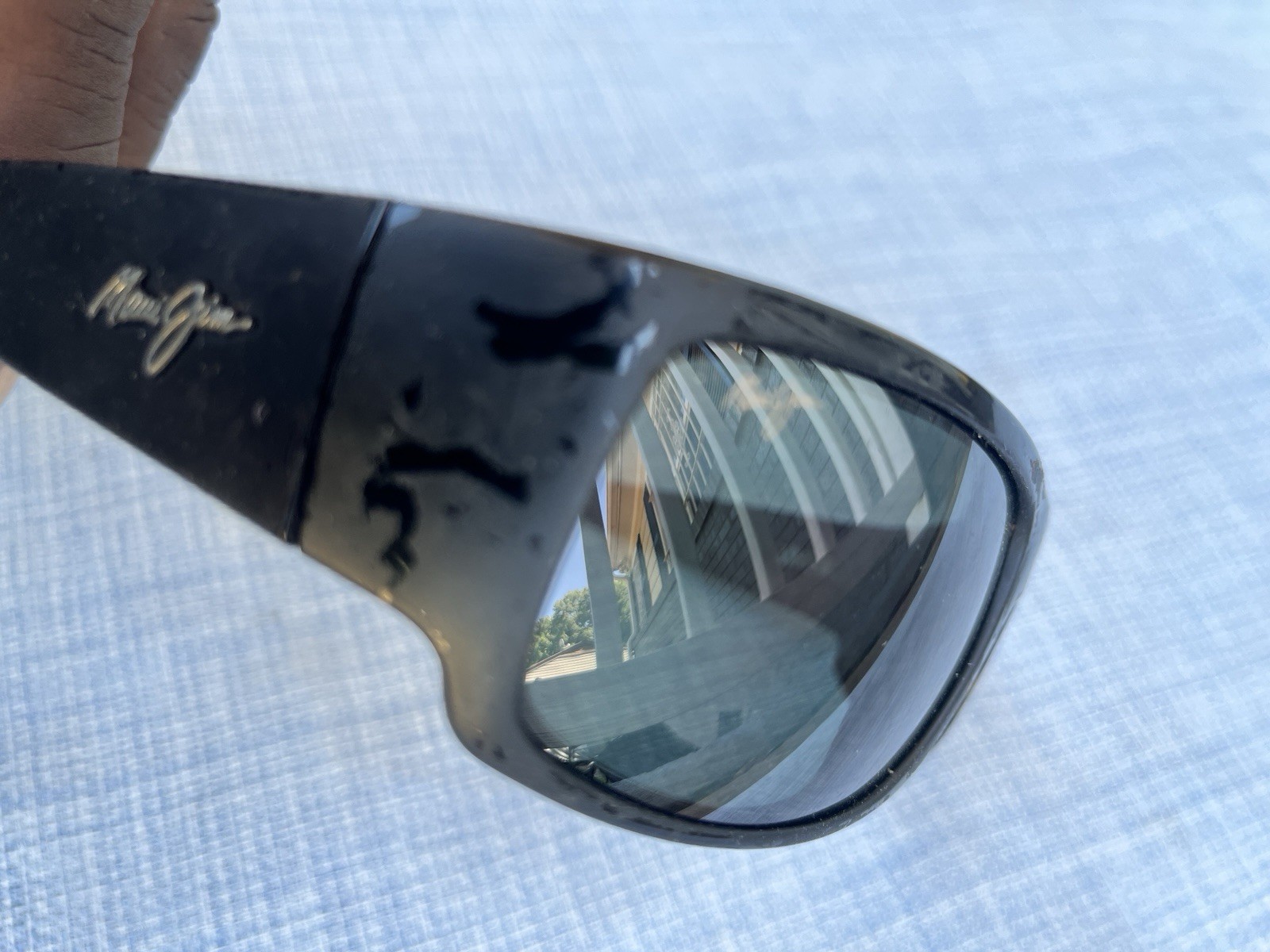 Maui Jim Sunglasses MJ266-02MR World Cup STG BG Black Lenses Matt Made In Italy
