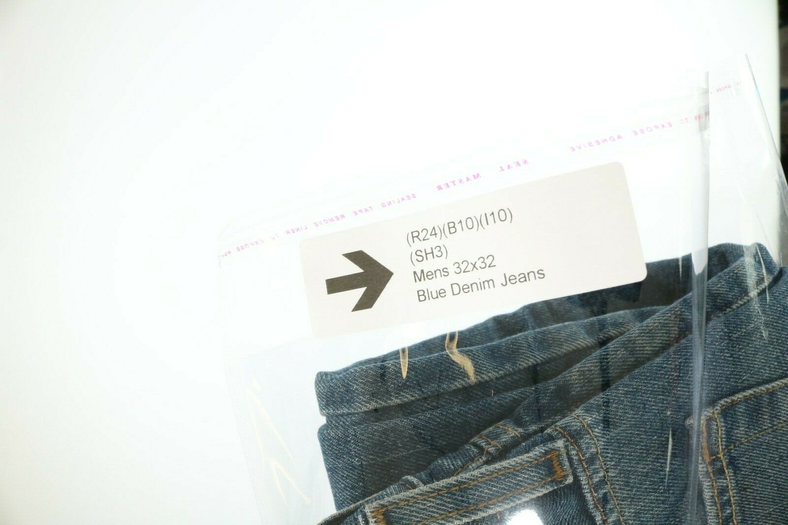 Mens Crisp Blue Denim Jeans 32×32 EUC