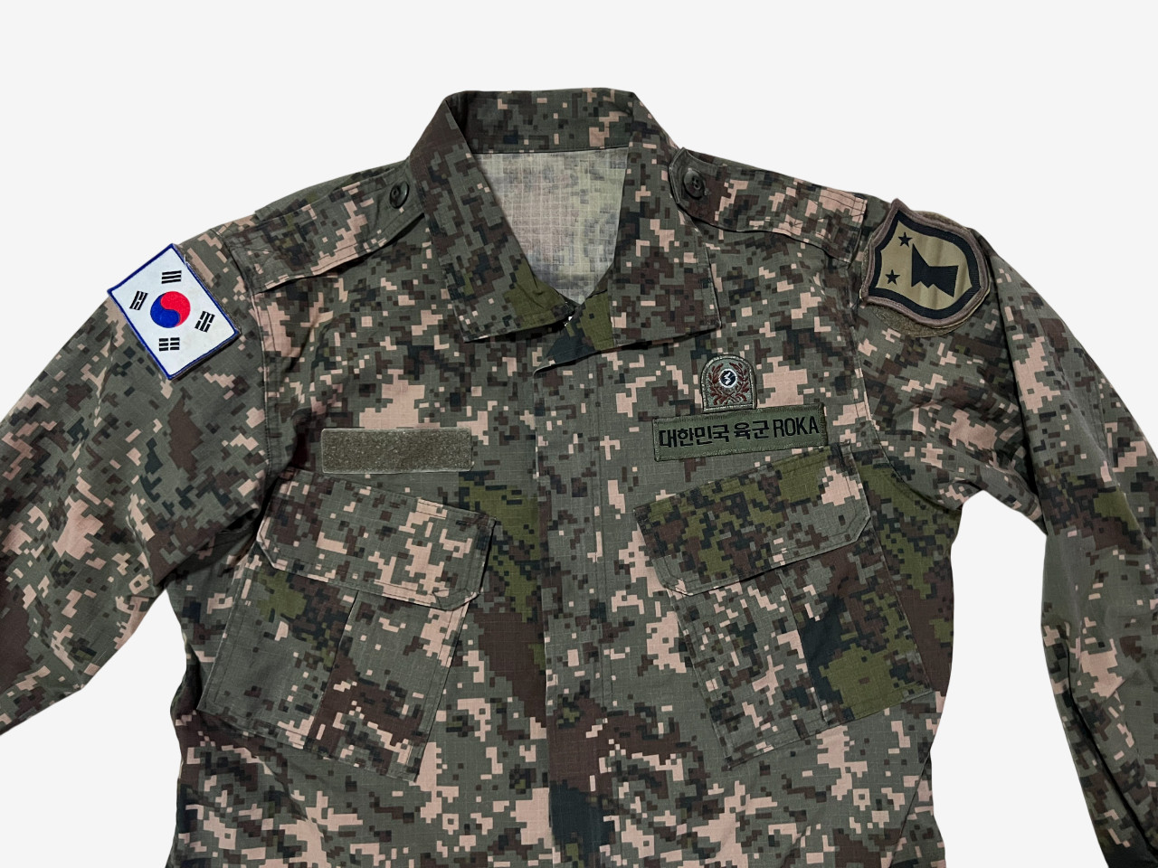 Genuine ROK Army South Korean “Granite B” Military Jacket Surplus BDU 2 Pockets