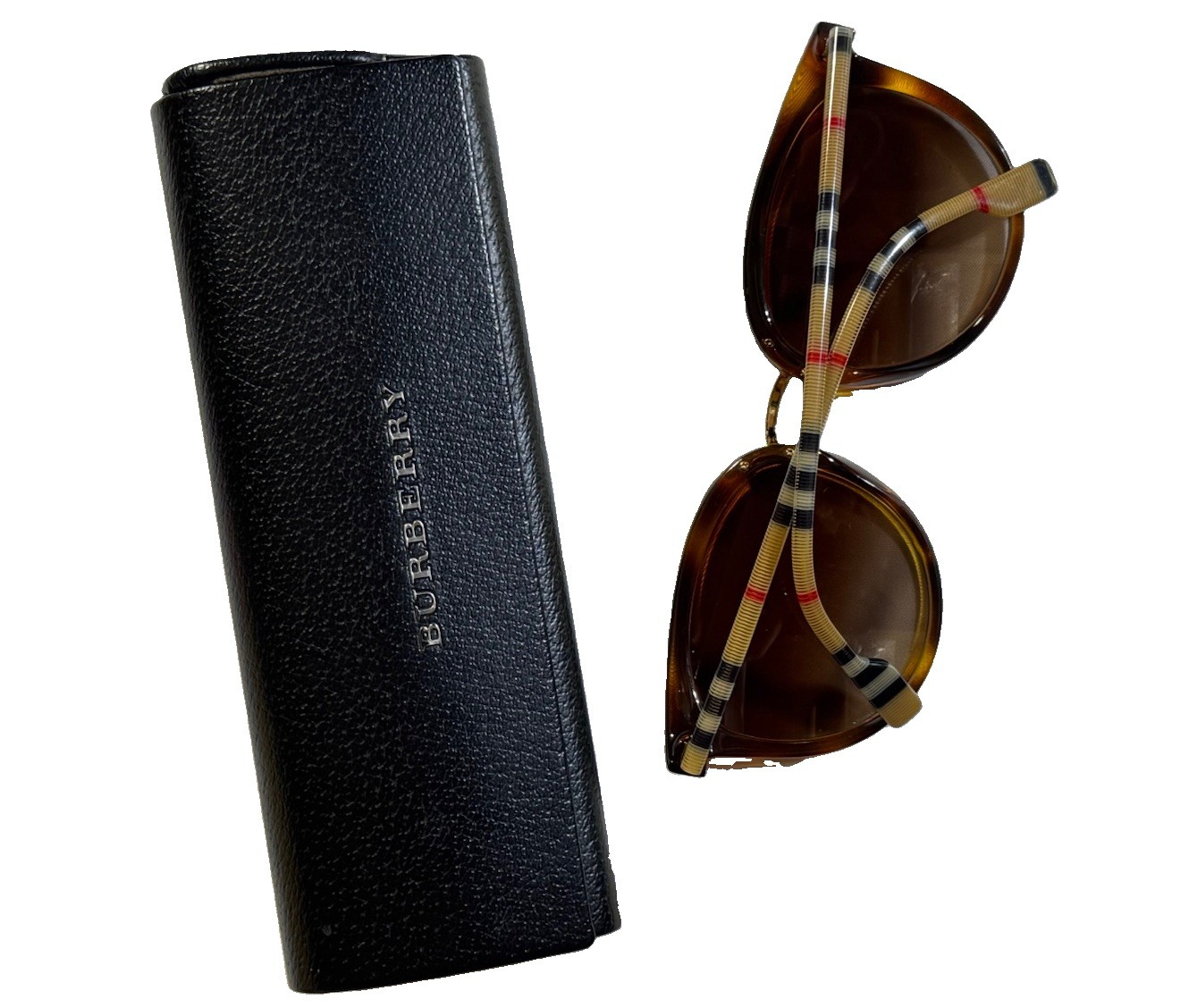 Burberry BE4194 Cat Eye Brown Tortoise Gradient Lens Sunglasses w/ Case