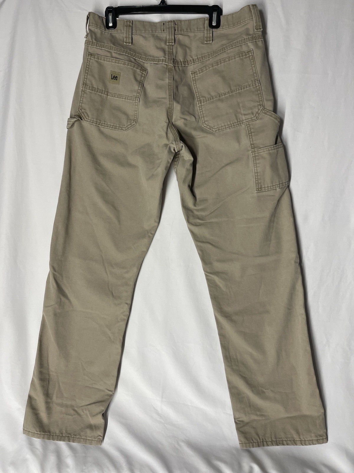 Lee Carpenter Workwear Loose Fit Pants Men’s Size 34×34 Beige Khaki