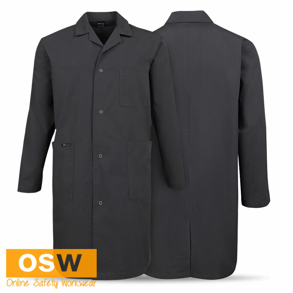 Unisex Grey Work School Lab Dust Coat – XXS, XS, S, M, L, XL, 2XL, 3XL, 4XL, 5XL