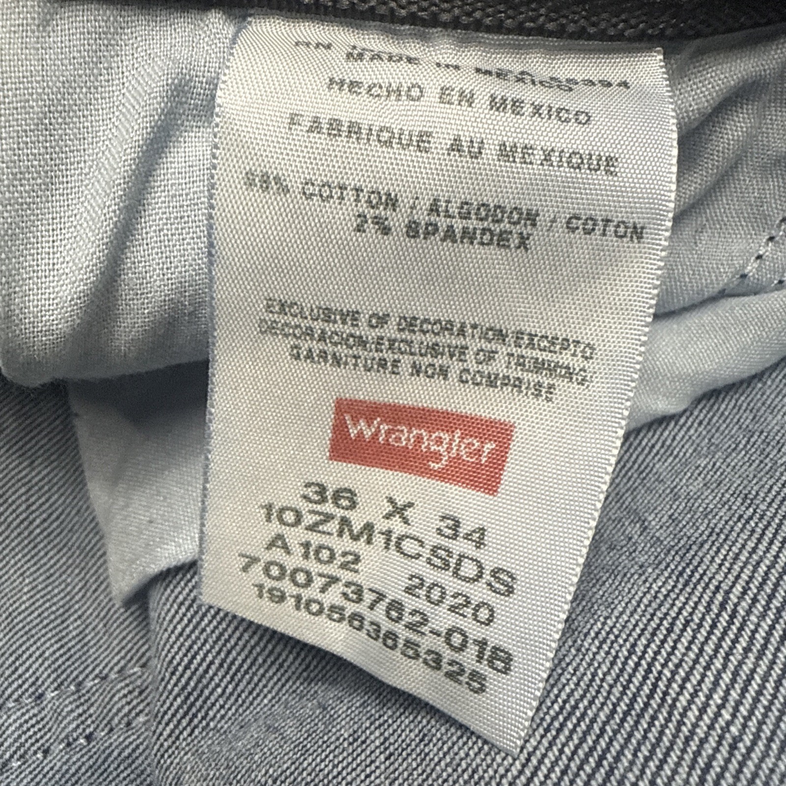 Wrangler Authentic’s Mens Jeans 36×34 Medium wash