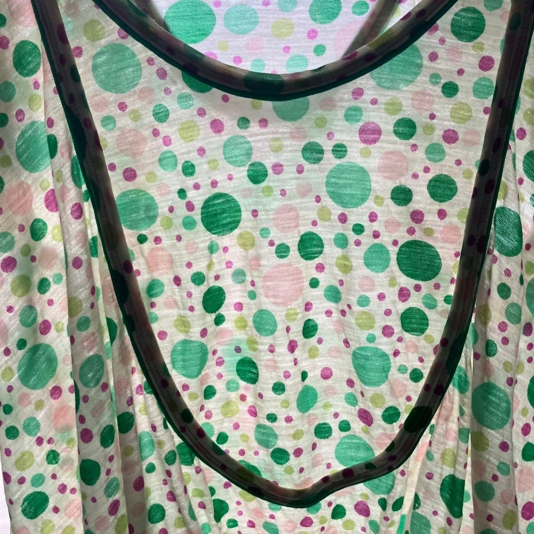Tsumori Chisato Dot Pattern Round Neck Blouse Size 2/M Lightweight Casual