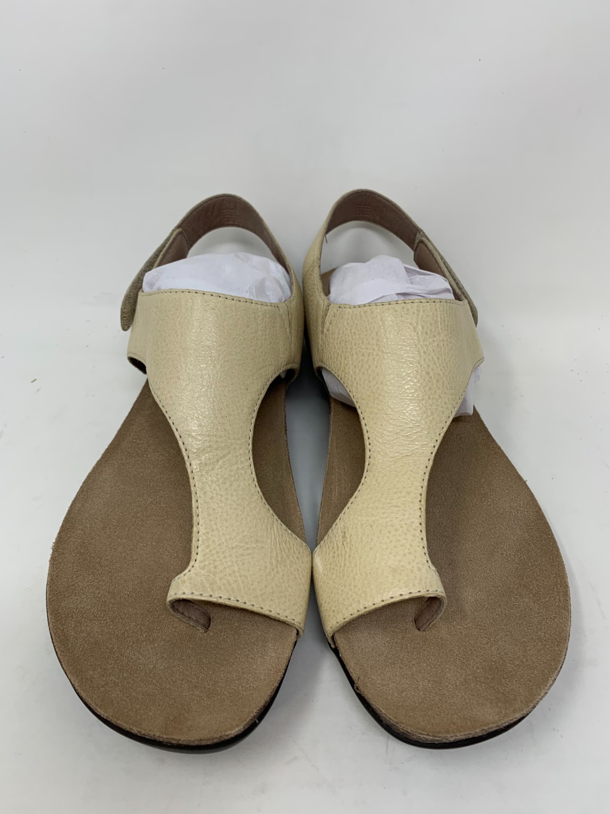 Women’s NDANSKO Reece Adjustable Thong Sandal – Linen Beige – Size 40 – 9.5-10M