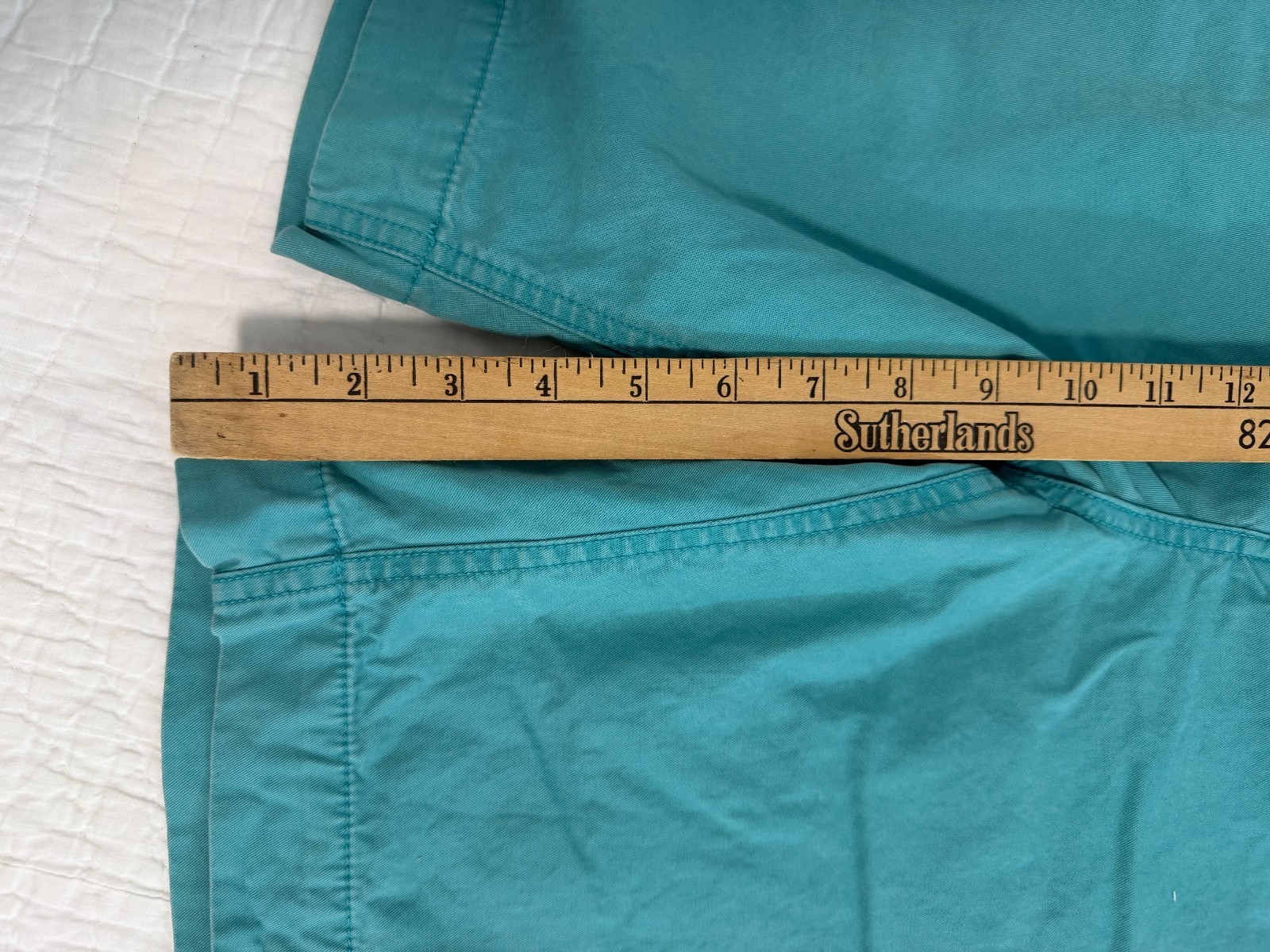 Cremiuex Classics Classic Fit Chino Shorts Mens Size 38 Aqua Blue Preppy Coastal