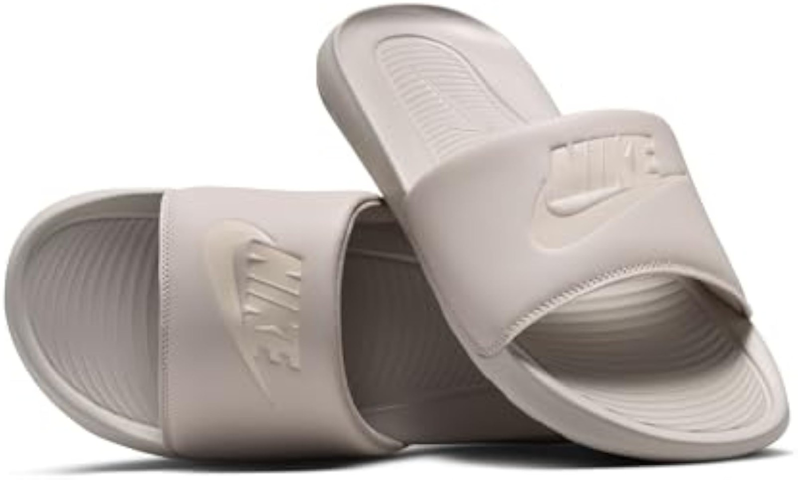 Nike Victori One Men’s Slides, Mineral Slate/Coconut Milk, 15 – Mineral Slate/Co