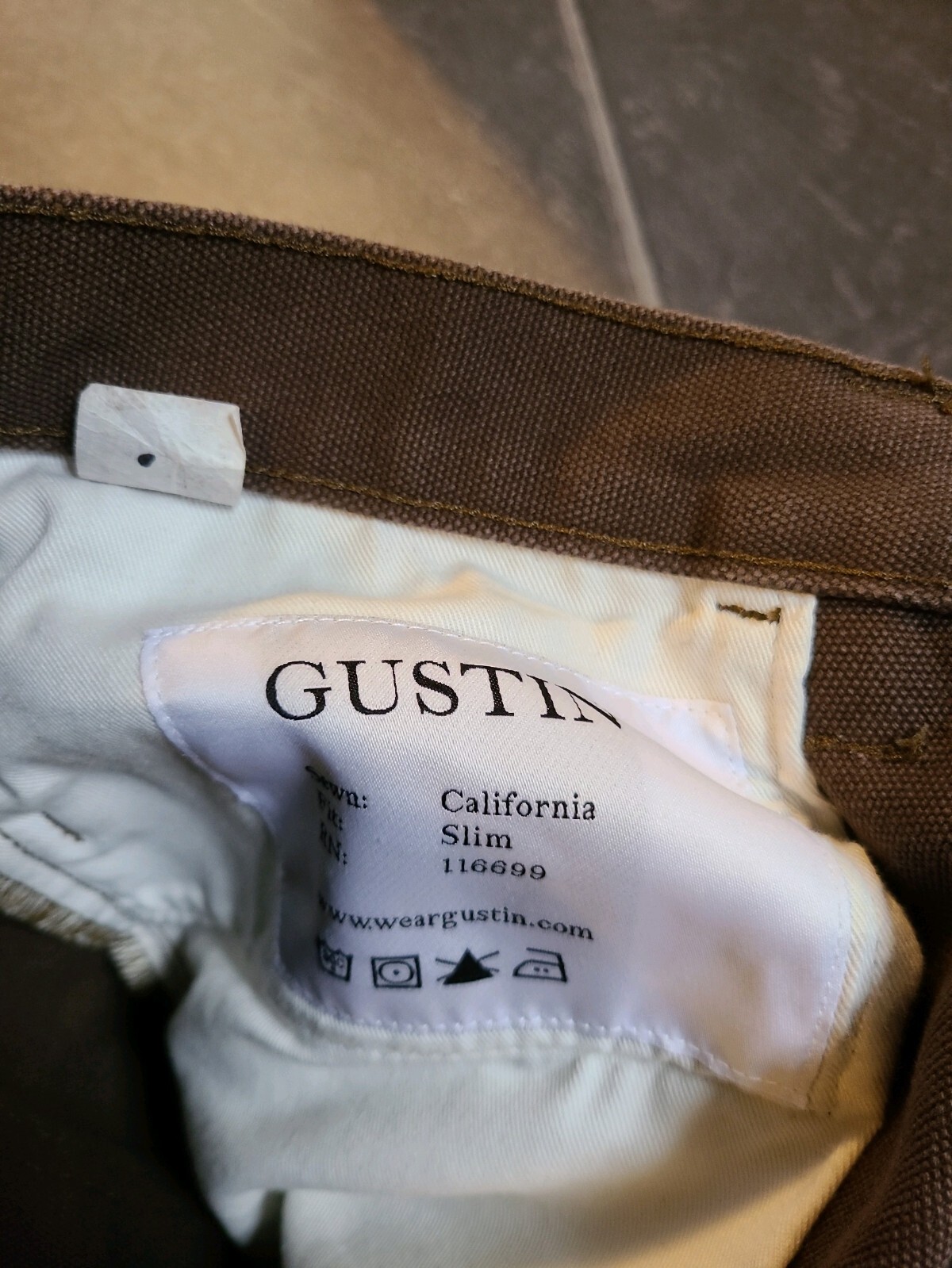 GUSTIN #45 BEAST DUCK 5 POCKET JEANS PANTS SZ 35×34 SLIM