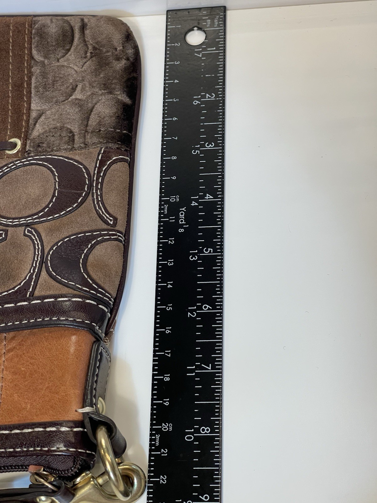 Coach Patchwork Cross body Animal Print Leather Suede Velour Coach Logo Y2K Bag