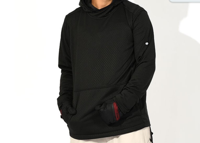 686 Mission Grid Fleece Hoody 2 (L) Black M3FAFLC136-BLK