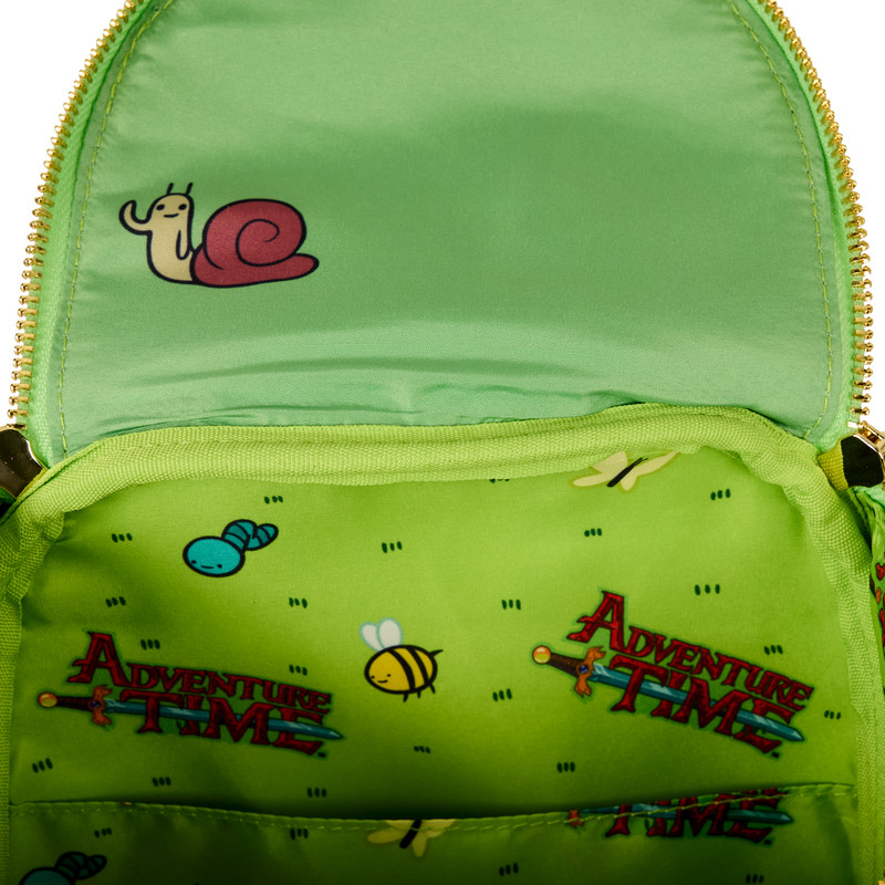 (Big Sale) Loungefly Adventure Time Finn AOP Backpack BMO Crossbody Bag Set