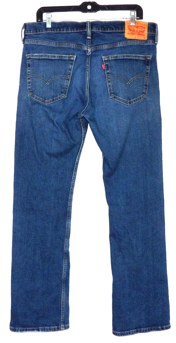 Levi’s 527 Stretch Medium Wash Low Rise Boot Cut Denim Jeans Men’s 34 X 32