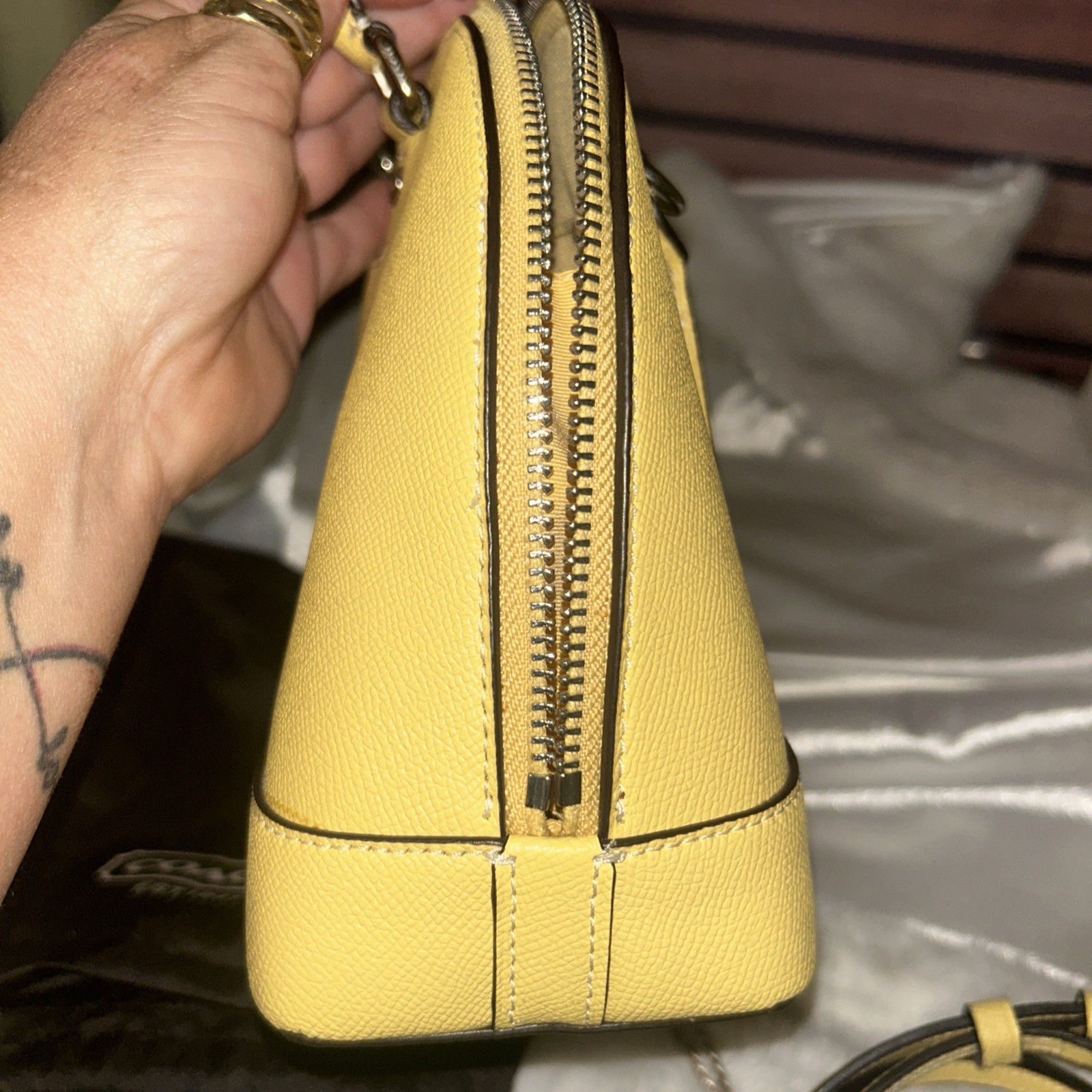 Coach 27591 Crossgrain Mini Sierra Satchel And Matching Wallet And Dust Bag