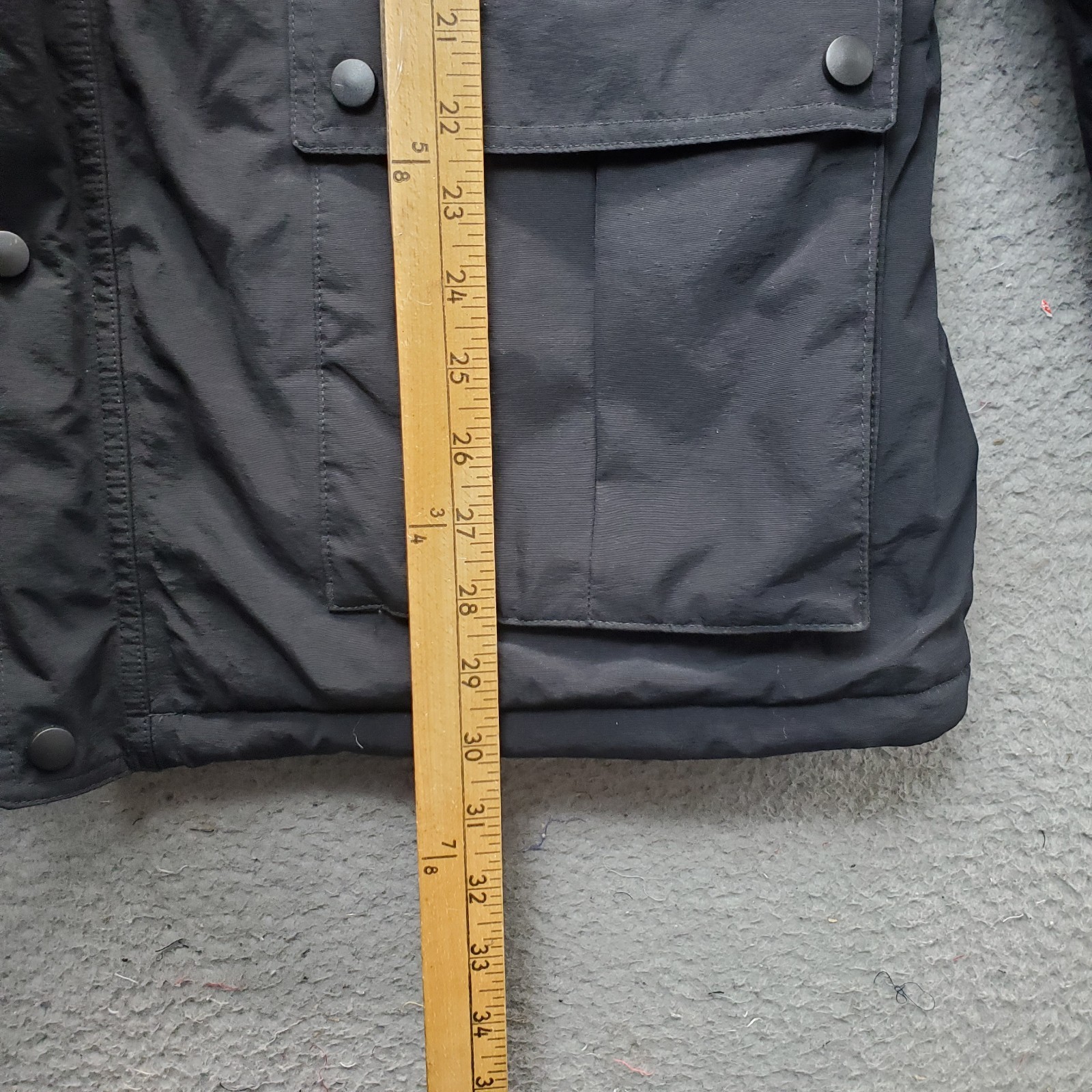 Celsius Cold-Weather Jacket Men L Black Fleece Lined Elastic Back Utility Pocket