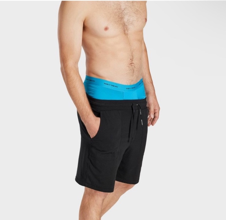 Pair of Thieves Men’s Quick Dry Boxer Briefs 3pk – Blue Medium Size 31” -33” New