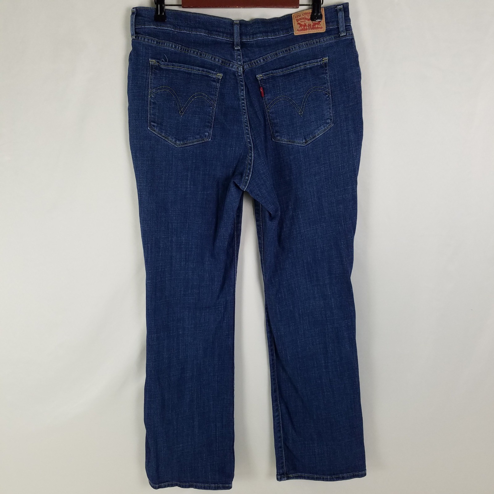 Levis Classic Bootcut Jeans Womens 32 14M Dark Wash Blue Denim Mid Rise