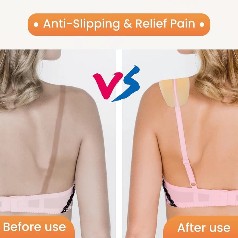 6X Silicone Bra Strap Cushions Holder Non-Slip Shoulder Protectors Rubber Pads