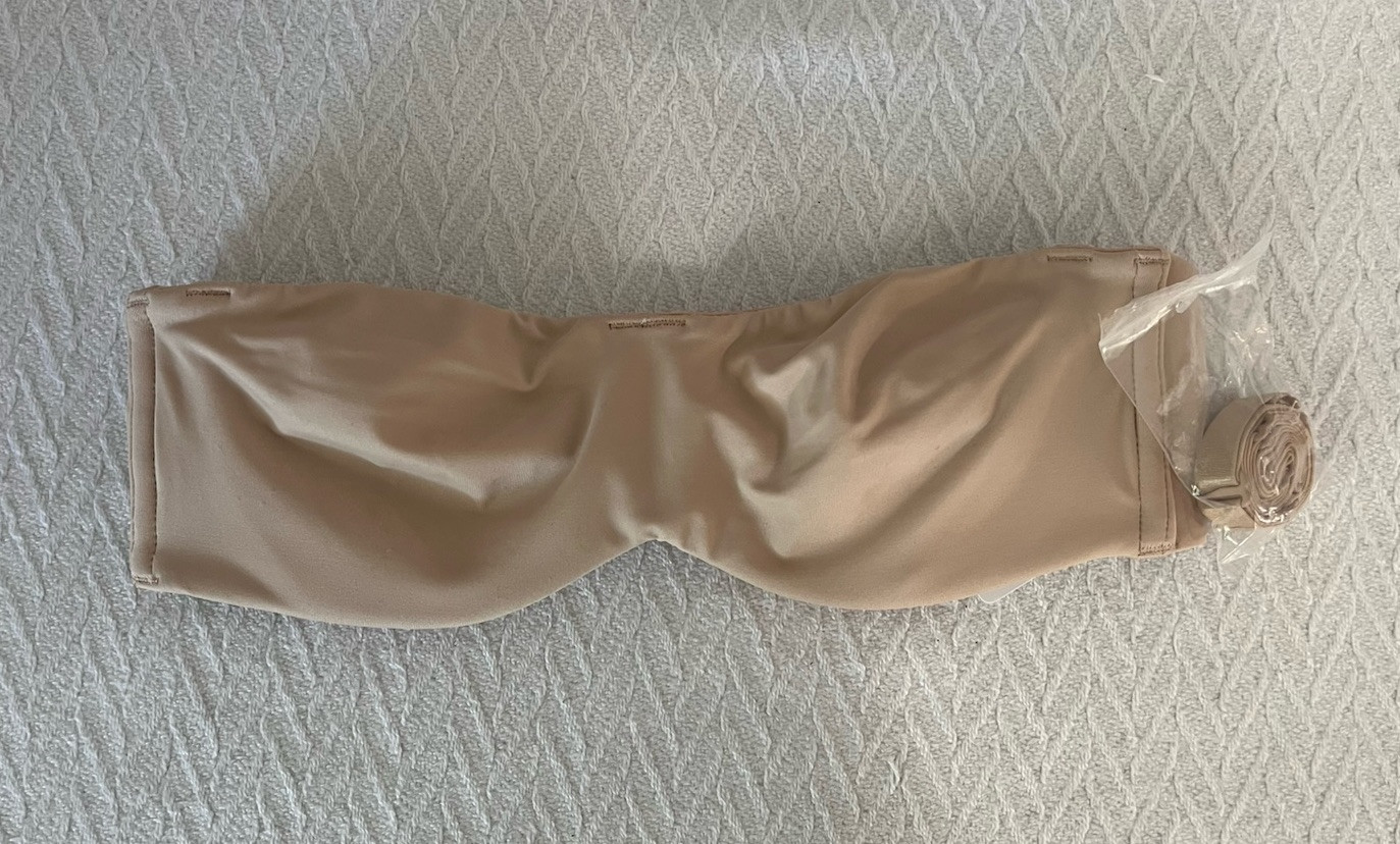 MELENECA Women s Strapless Bra Bust Minimizer with Underwire Black 30A Pale Nude