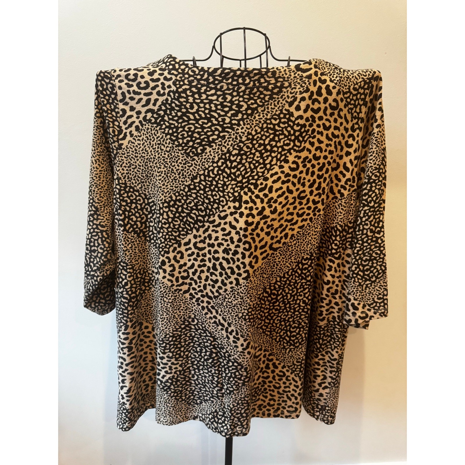 Jessica London Women’s Plus 26/28 Animal Print Top