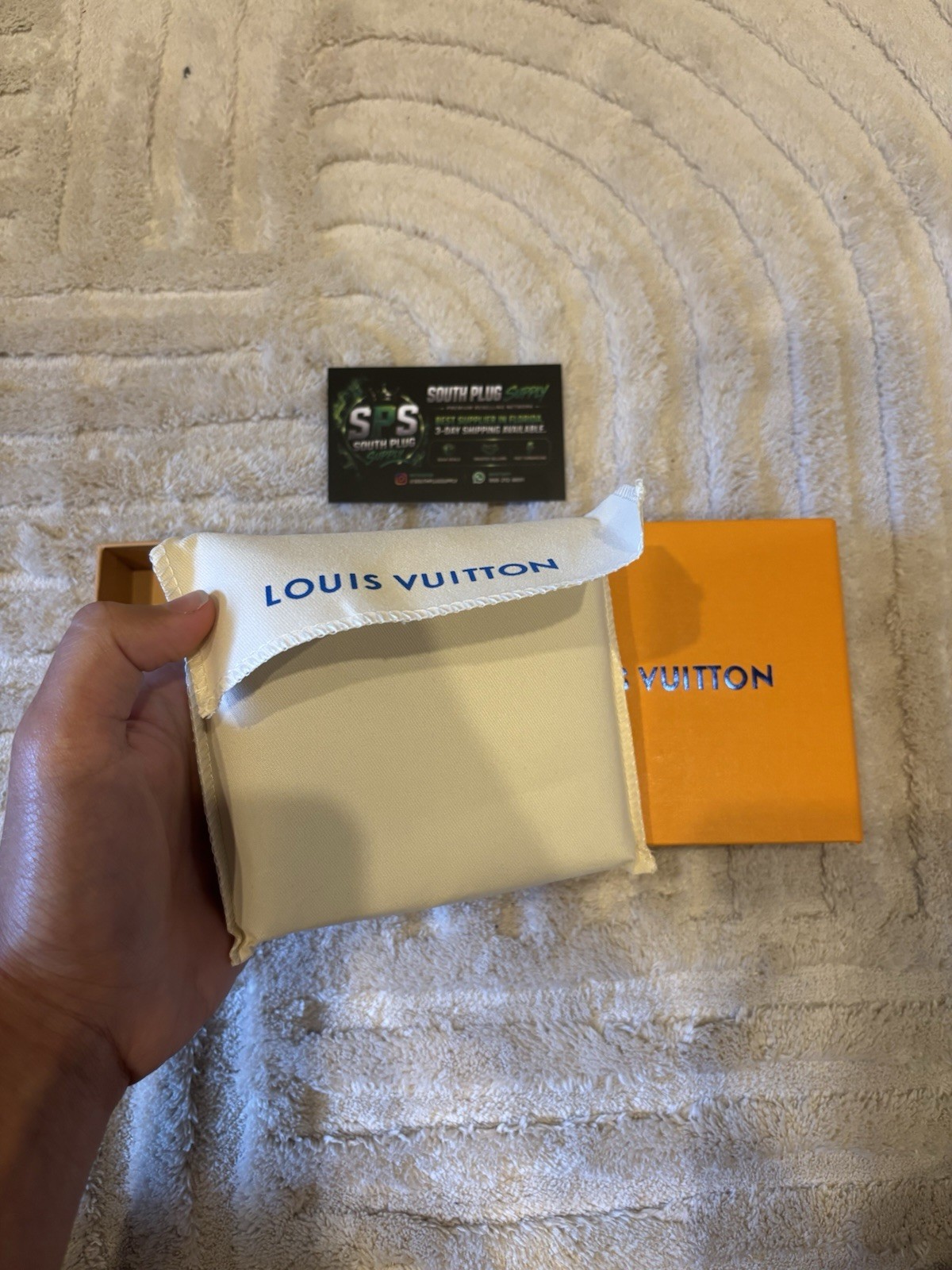 Louis Vuitton Brown Monogram Logo Bifold Wallet For Men W Box And Dust bag