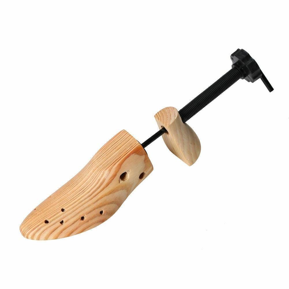 2025 One Pair 2-way Wooden Adjustable Shoe Stretcher for Men Women Size 9-13 New