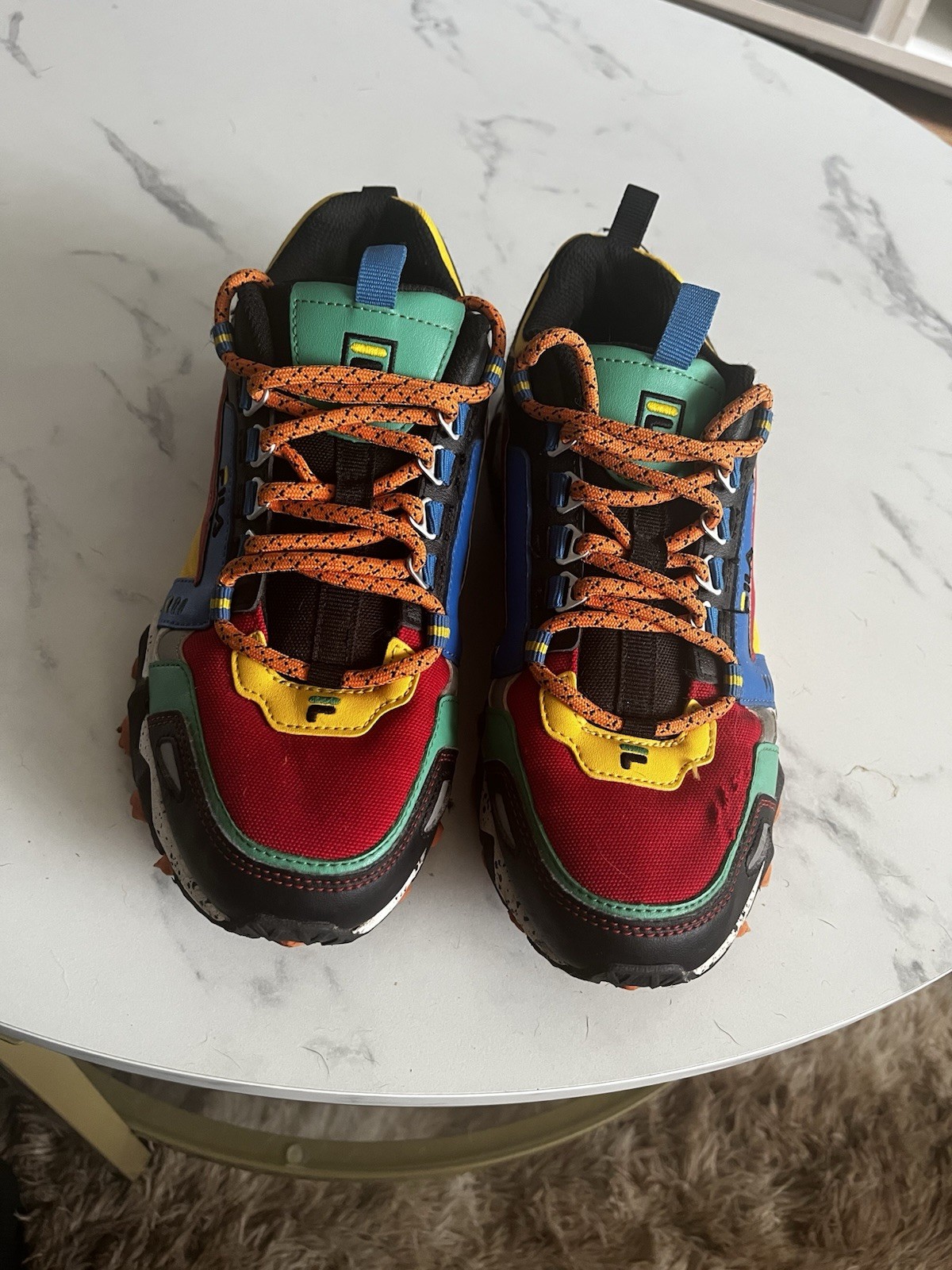 FILA Oakmont TR Multicolor Colorblock Sneakers Size 7 Men Youth Retro Trail Shoe