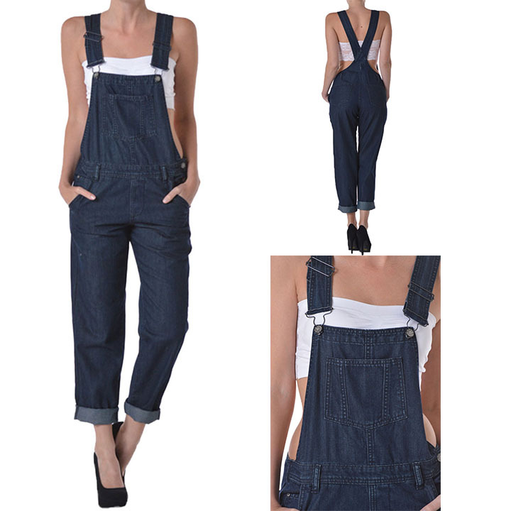 American Bazi Women’s Denim Jumpsuits Classic Overalls RJHO154
