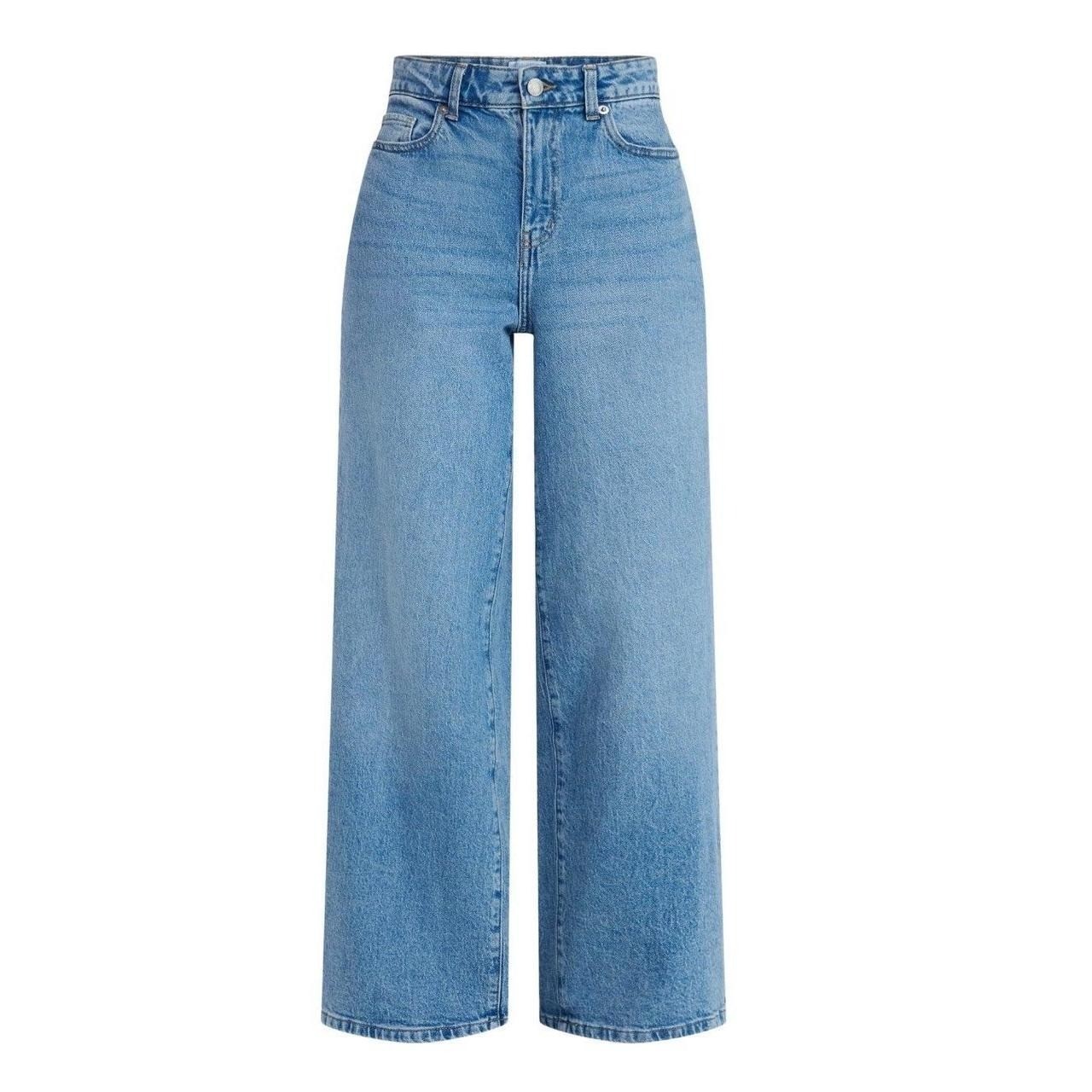 New Women’s Wide Leg Jeans, 31″ Inseam, Size 0 in style preppy chic trendy