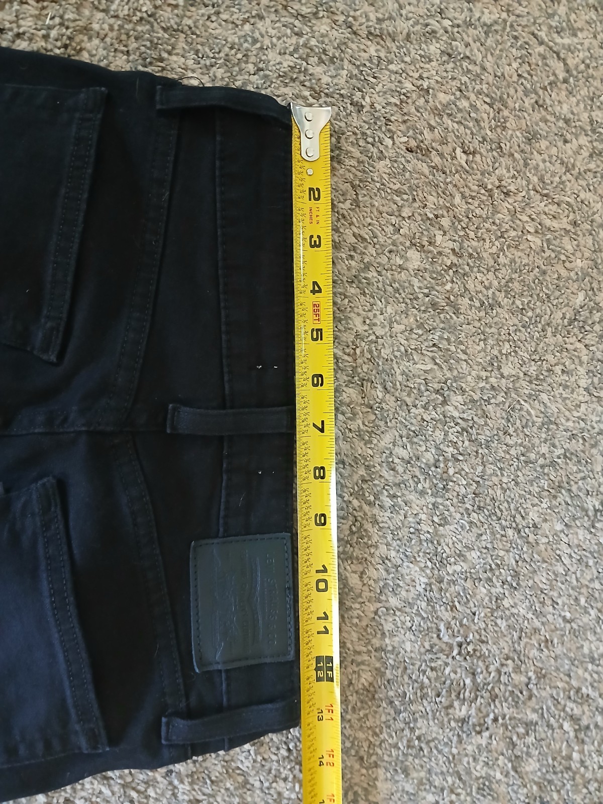 Levis 725 Premium Jeans High Rise Bootcut Stretch Big E Size 28×30