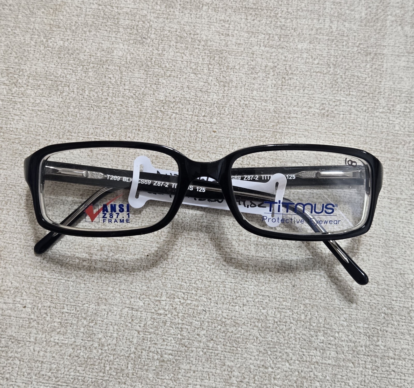 Titmus T269 CS69 Z87-2 Black Eyeglasses Frames 49[]16-125MM