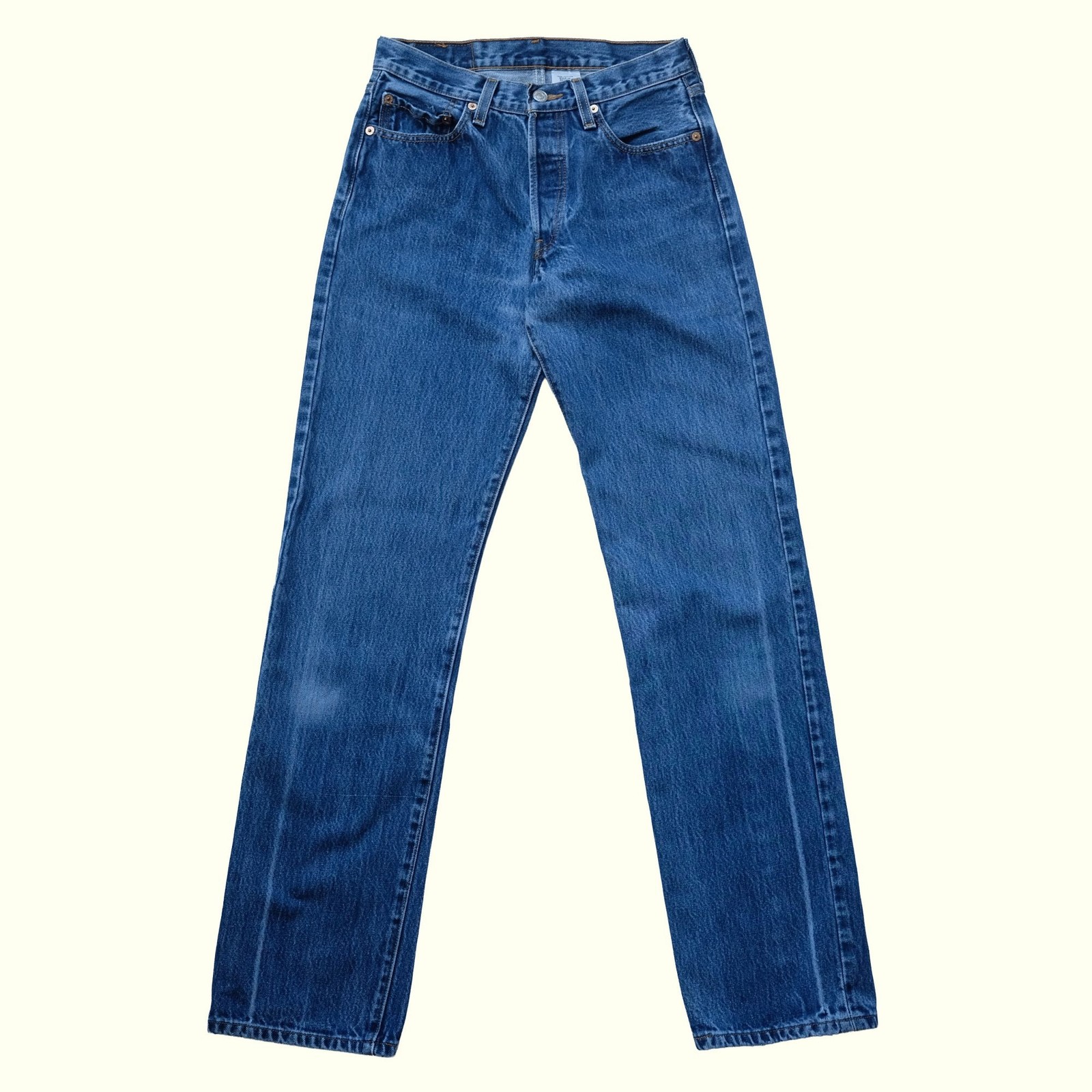 LEVI’S 501 VTG 00s Y2K RETRO BUTTON FLY BLUE JEANS 100% COTTON 2007 SZ 29 X 34