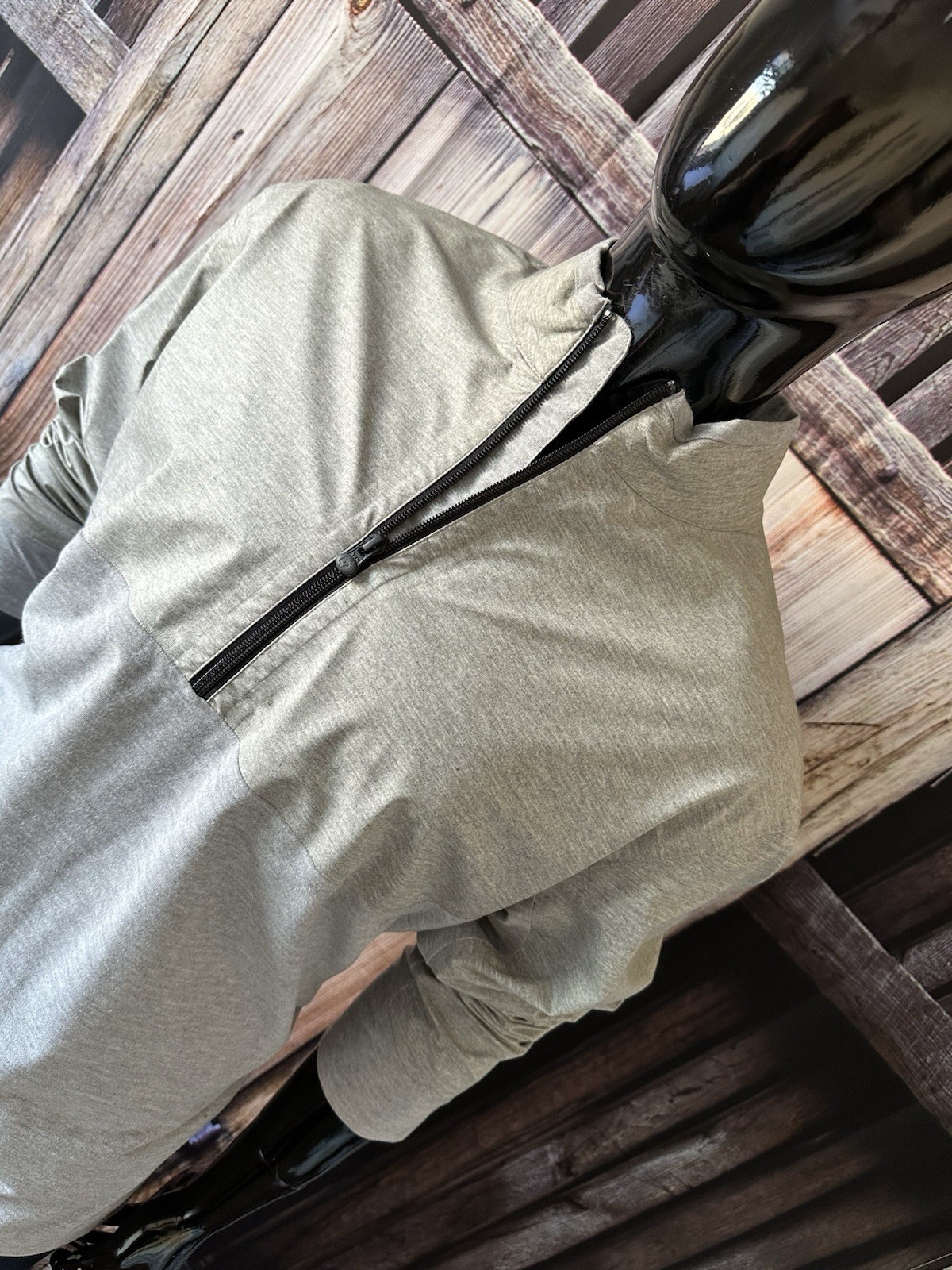 Greyson Golf Light Gray 1/2 Zip Pullover “Comanche” Jacket Size XL