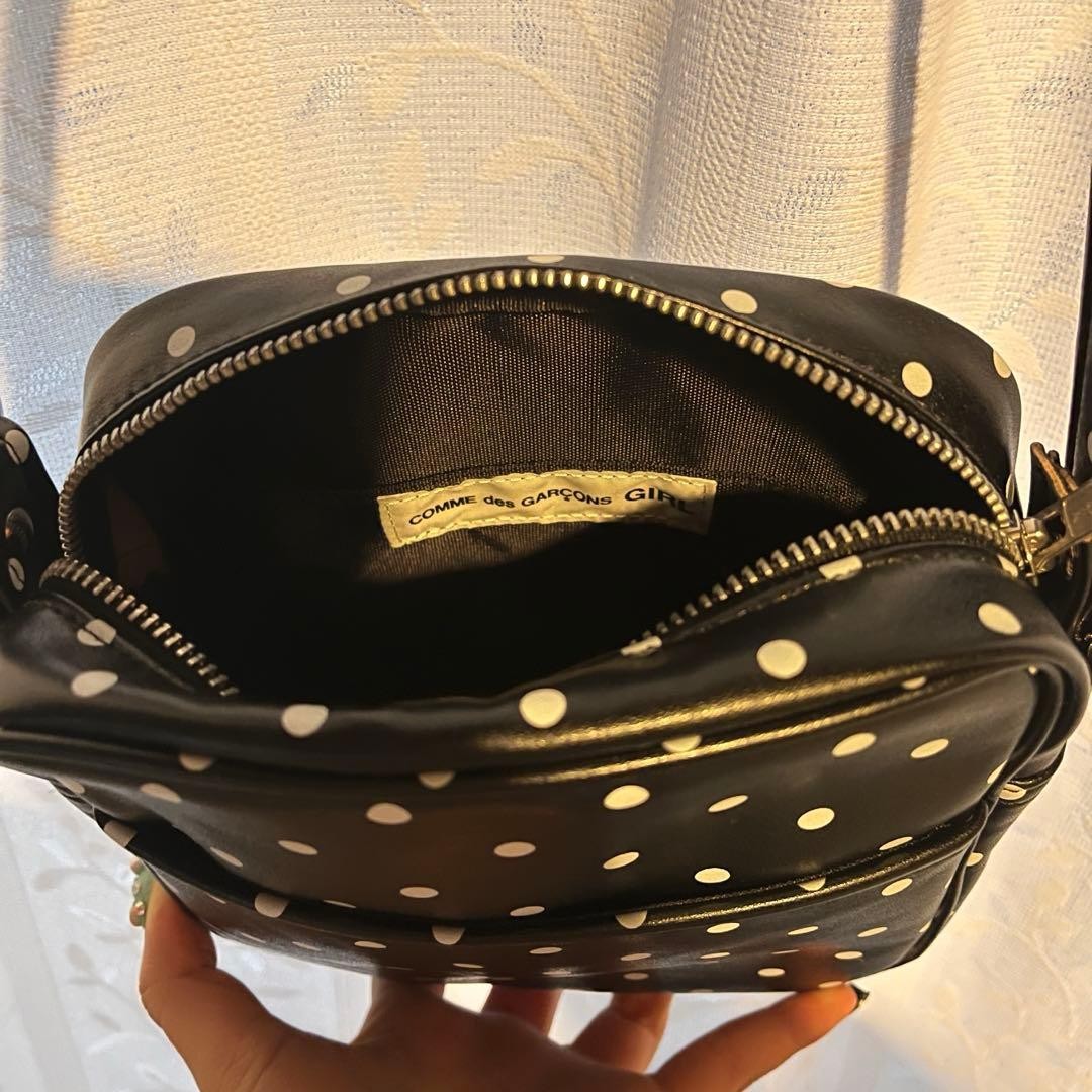Comme des Garcons GIRL Polka Dot Black Crossbody Shoulder Bag – Near Mint