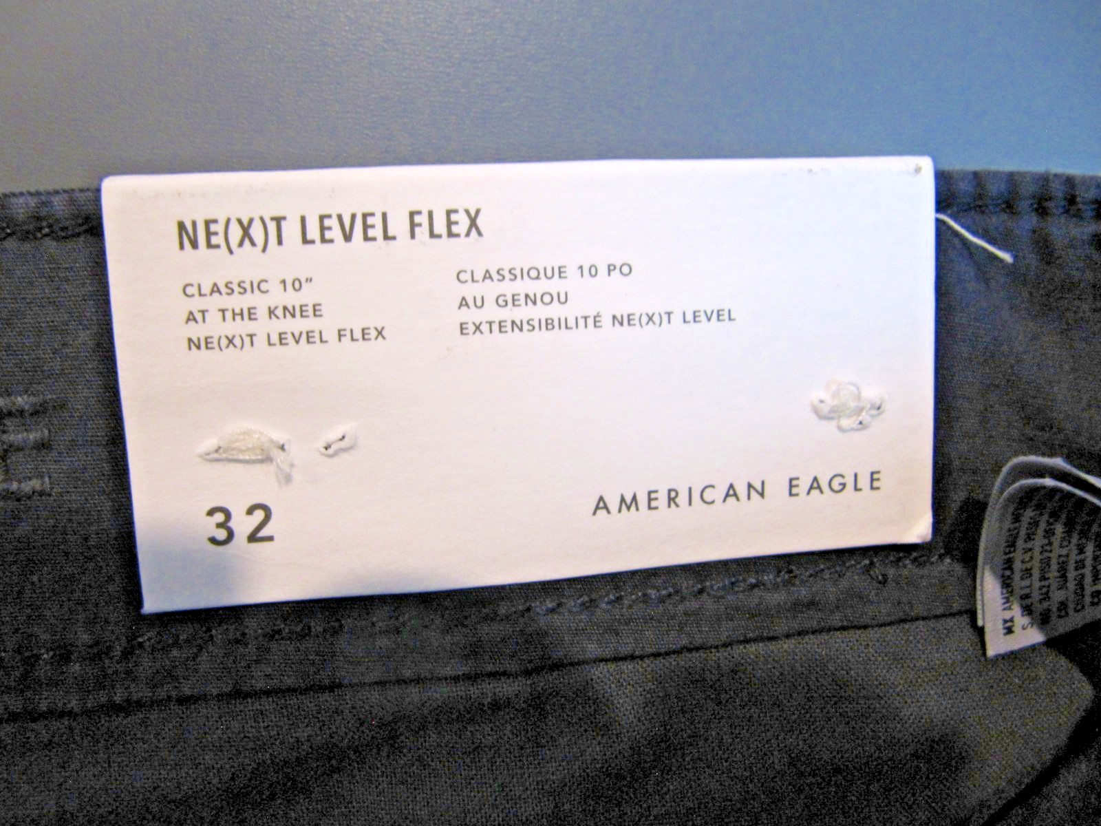 NWT – American Eagle Next Level Flex Men’s Chino Shorts Size 32 Navy color