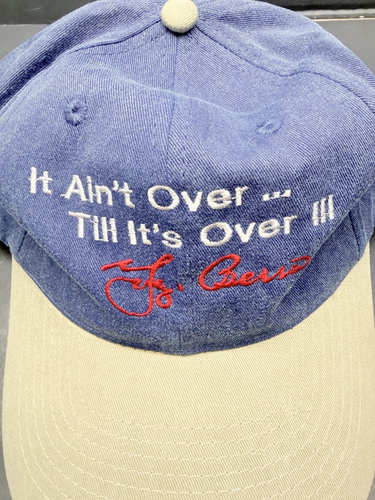 Vintage Headshots By Kc Caps Yogi Berra It Ain’t Over Till It’s Over Ball Cap