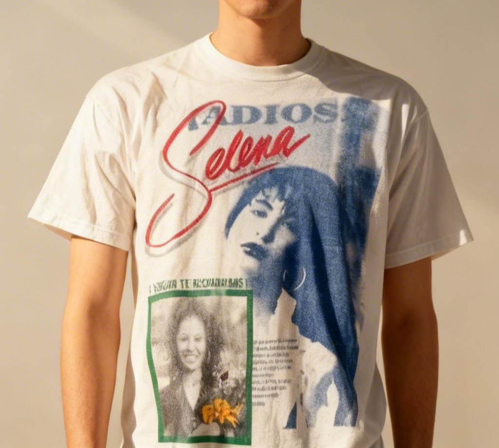 Reprint Vintage Selena Quintanilla 1990 Amor Prohibido Rap Tee Music 90s NWT!