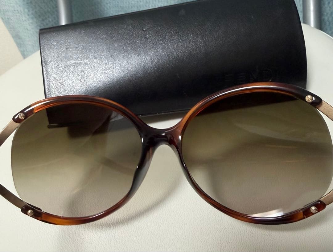 FENDI Sunglasses Zucca Pattern Temples