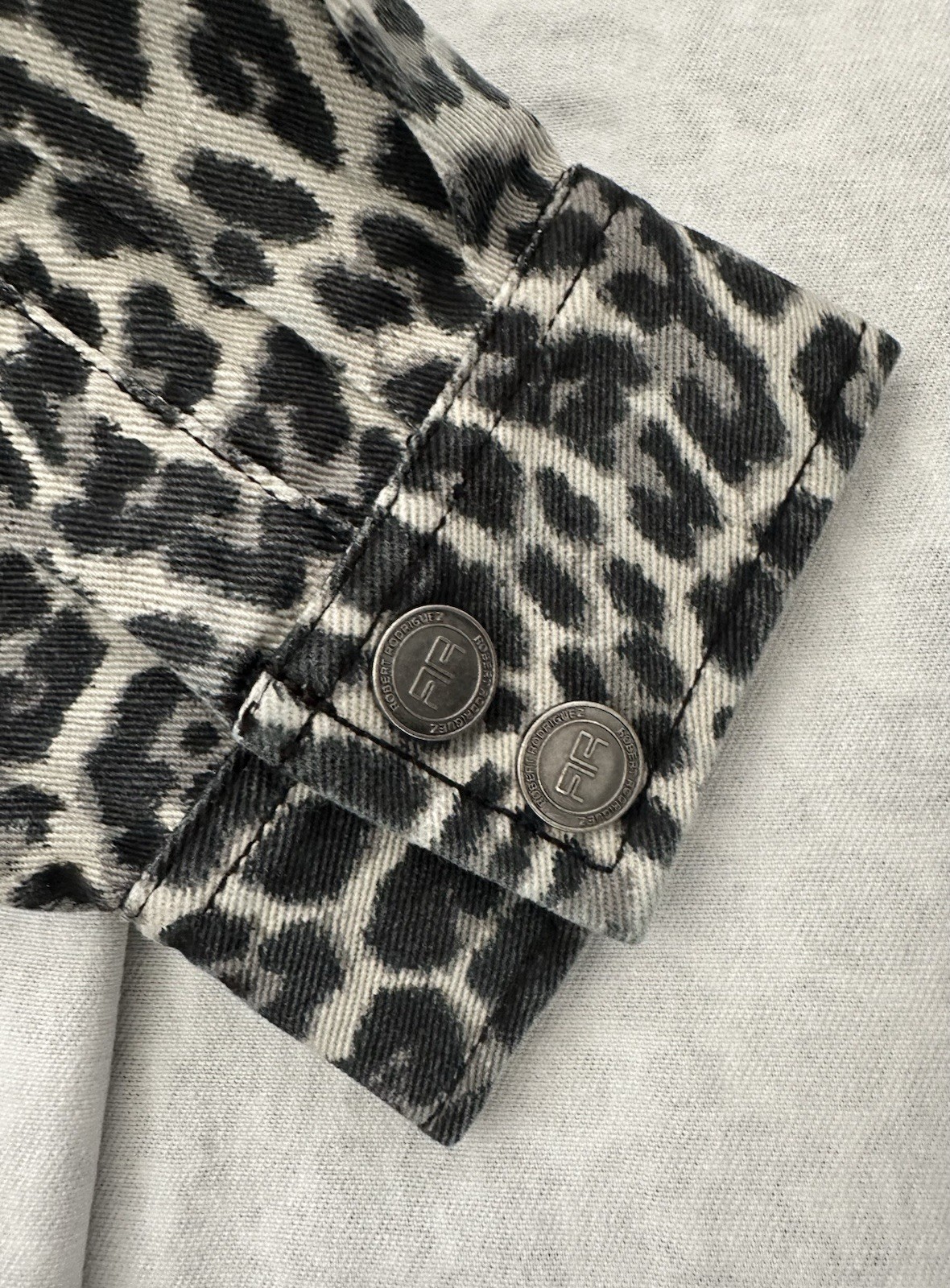 ROBERT RODRIGUEZ ‘SIMONE‘ OVERSIZED BUTTON DOWN SHIRT, LEOPARD, SIZE S, NWT