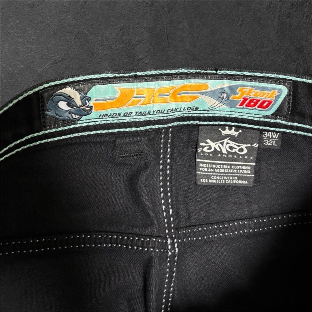 JNCO Skunk Jeans W34 L32 100% Authentic Rare Free Size