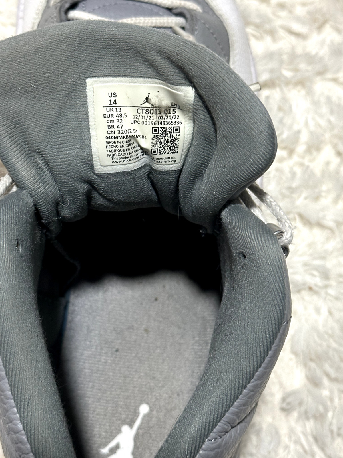 Size 14 – Jordan 12 Stealth Nike