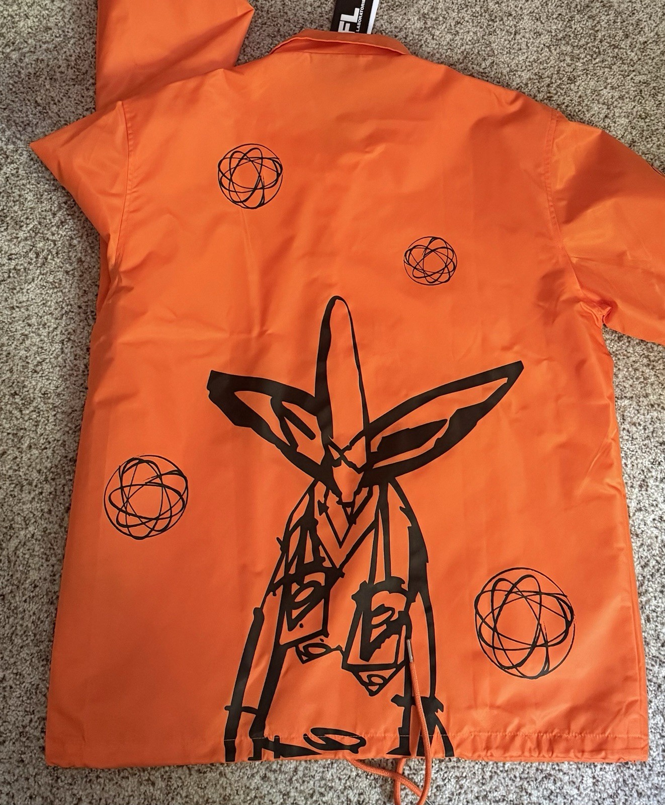 FUTURA 2000 LABORATORIES COACHES JACKET MEDIUM (ORANGE)