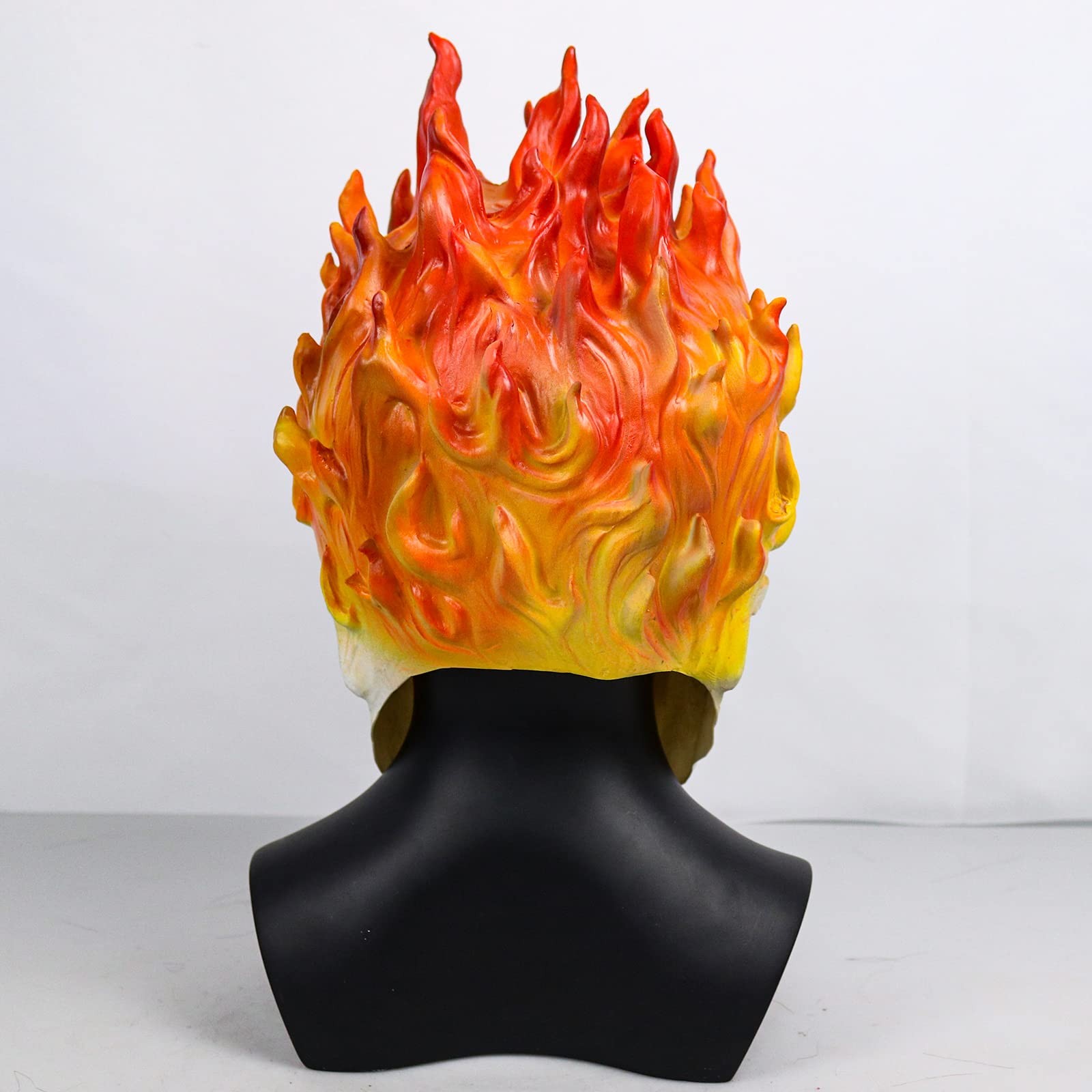 EJWCIG Ghost Mask Demon Flame 12.6in/32cm*9.8in/25cm*9.4in/24cm, Skull