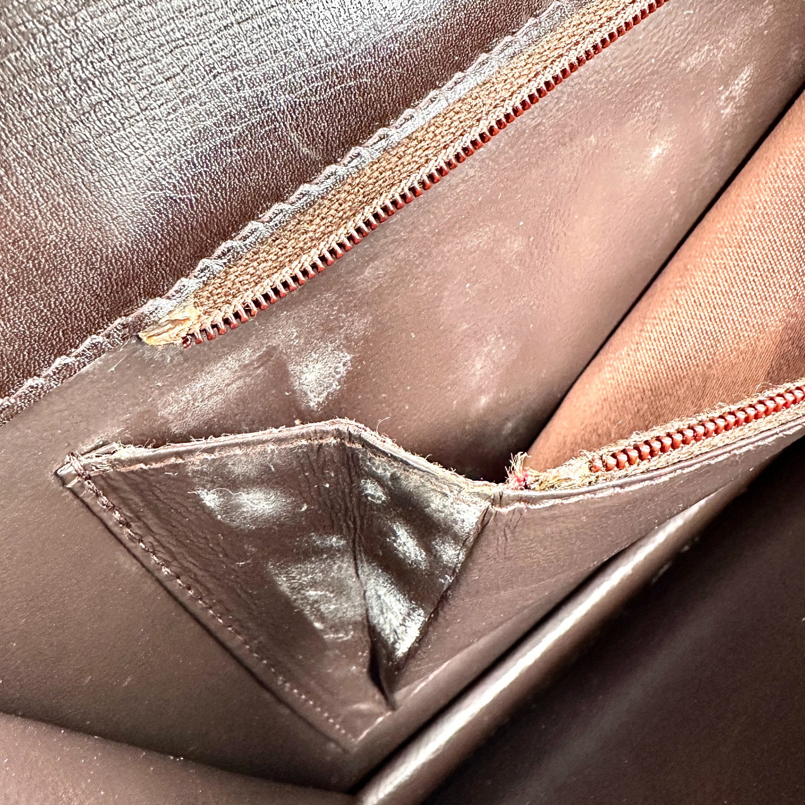Celine Horse Carriage Flap Leather Shoulder Crossbody Bag Dark Brown Gold