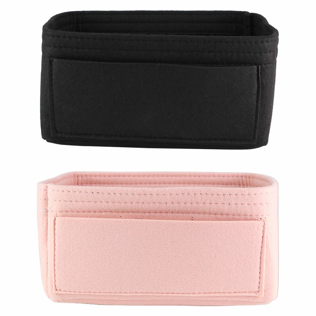 S/M/L Multi-Pocket Insert Bag Felt Fabric Purse Handbag Bag Liner Tote Organizer